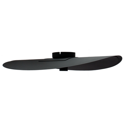 Zwart detail van de Piatto plafondlamp, elegant en modern. Perfect voor een verfijnde uitstraling in jouw interieur.