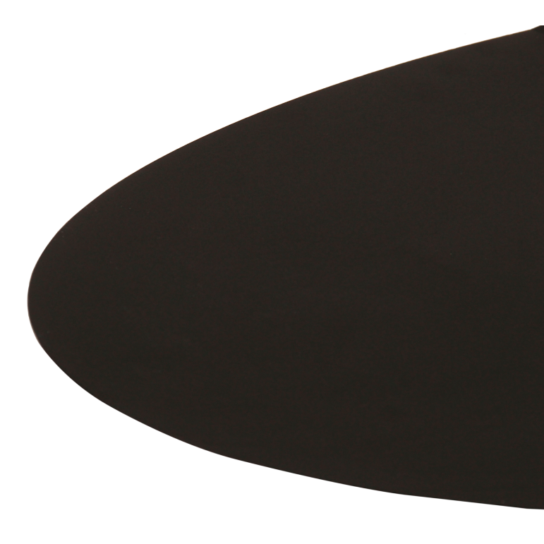 Deze zwarte plafondlamp Piatto heeft een minimalistisch ontwerp. Perfect voor een moderne en sfeervolle ambiance.