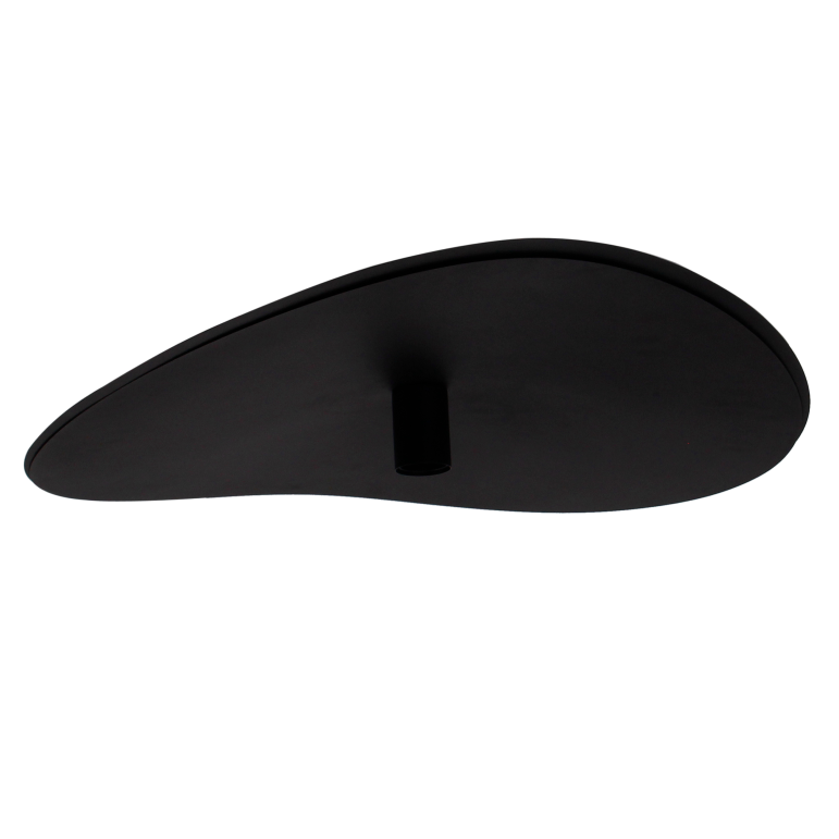 De zwarte Piatto plafondlamp heeft een strak design en een moderne uitstraling. Perfect voor een eigentijdse ambiance.