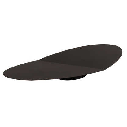 Detail van de zwarte Piatto wandlamp voor een strakke uitstraling. Perfect voor een moderne en sfeervolle muurverlichting.
