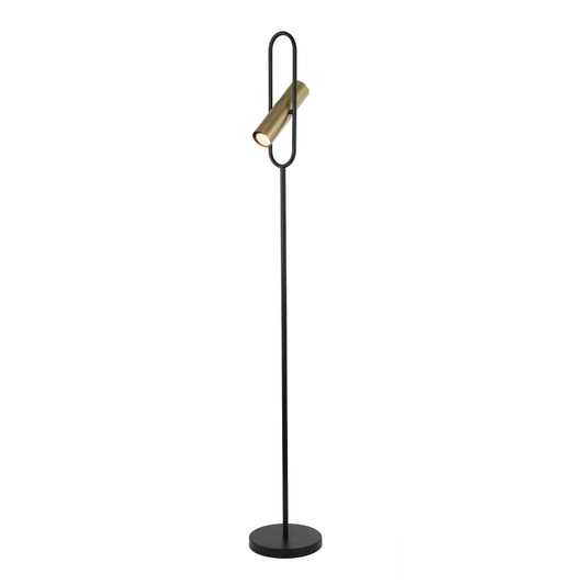 Deze gouden vloerlamp uit de Reggio serie voegt een klassieke touch toe aan elke ruimte. Perfect voor sfeervolle verlichting.