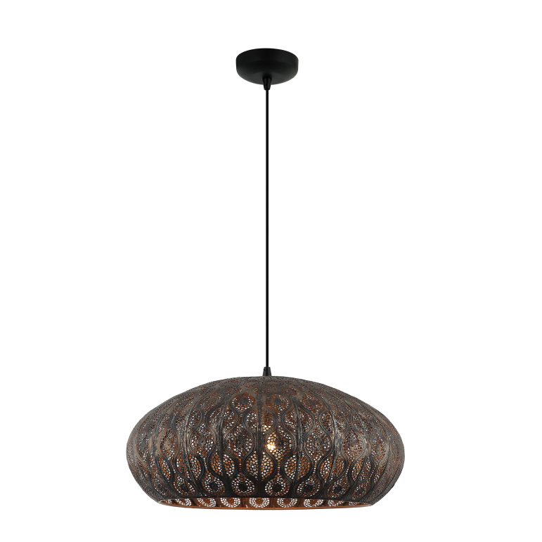 De Rolo hanglamp in zwart voegt een moderne touch toe aan je interieur. Perfect voor boven de eettafel of in de woonkamer.