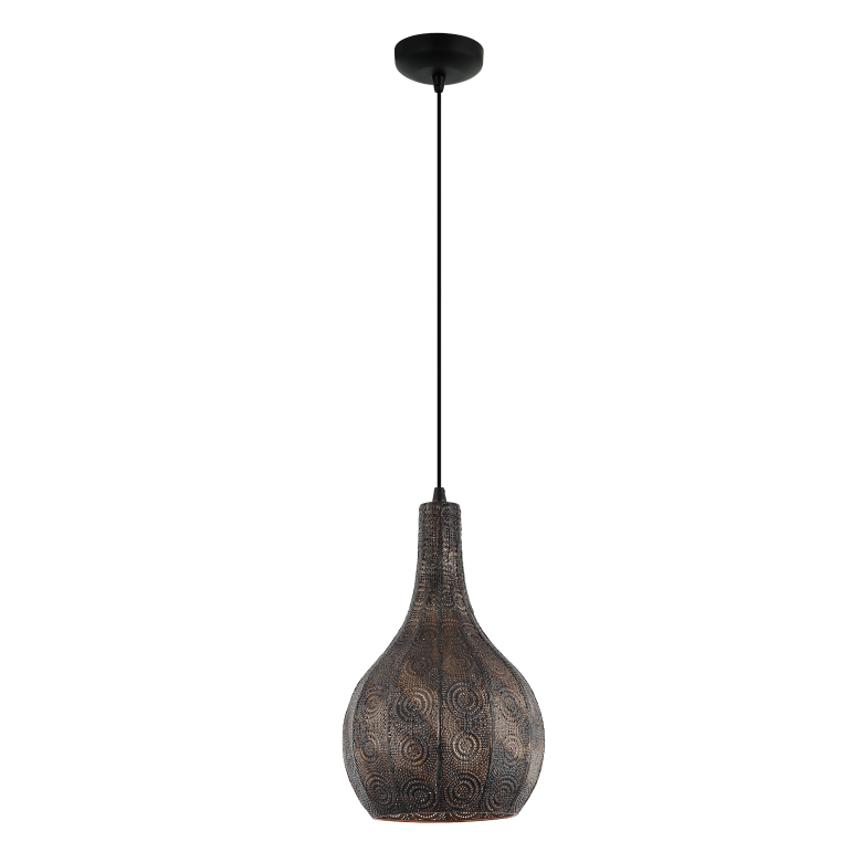 De zwarte Rolo hanglamp straalt tijdloze elegantie uit. Perfect voor een sfeervolle inrichting in elk klassiek interieur.
