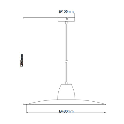 De Mantua hanglamp in crème heeft een industrieel design en geeft elke ruimte een warme, uitnodigende sfeer.