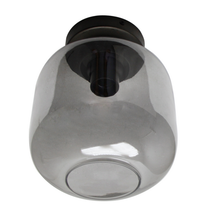 Zwart moderne plafondlamp uit de Specchio serie, met een elegant ontwerp. Perfect voor een eigentijdse sfeer in huis.