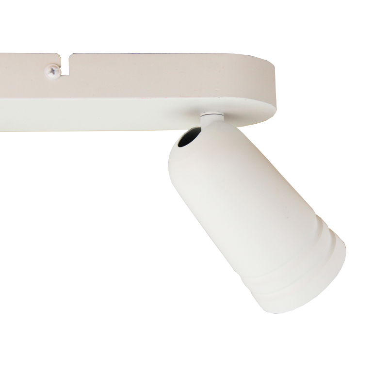 De witte Spero plafondlamp heeft een industrieel design. Perfect voor een eigentijdse sfeer in elke ruimte.