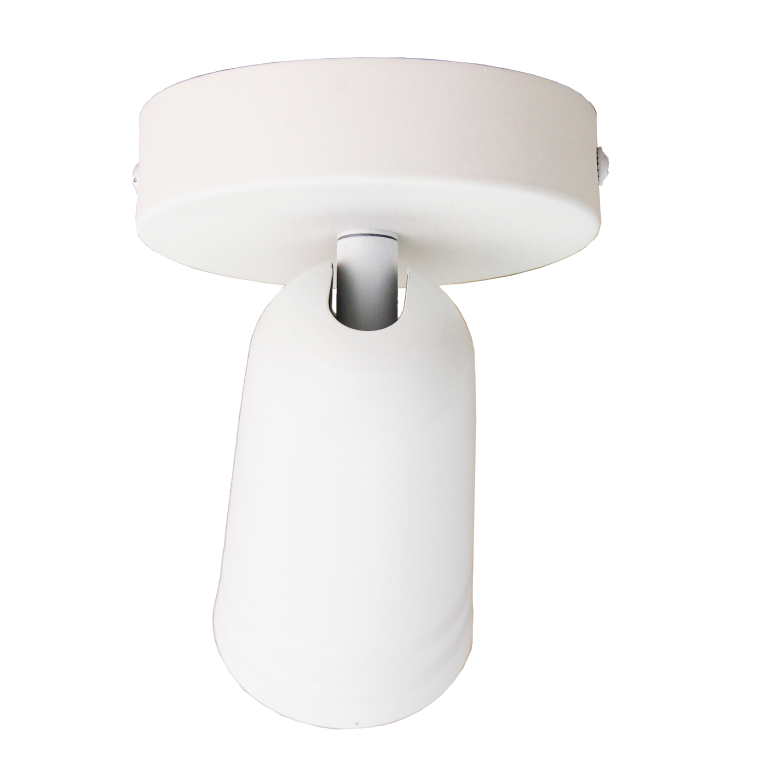 A close-up of the white Spero ceiling light showcases its refined design. Perfect for adding a touch of elegance to any room.
