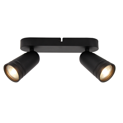 Strakke zwarte plafondlamp Spero met een modern ontwerp. Perfecte keuze voor een eigentijdse en sfeervolle verlichting.