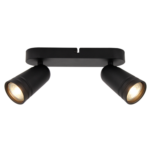 Strakke zwarte plafondlamp Spero met een modern ontwerp. Perfecte keuze voor een eigentijdse en sfeervolle verlichting.