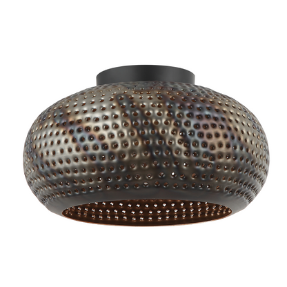 Deze zwarte plafondlamp uit de Spezia-serie voegt een modern accent toe aan je interieur.