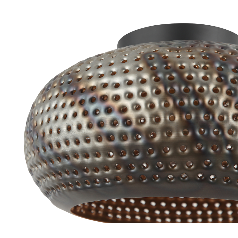 De zwarte Spezia plafondlamp met modern design voegt een strakke uitstraling toe aan jouw interieur.