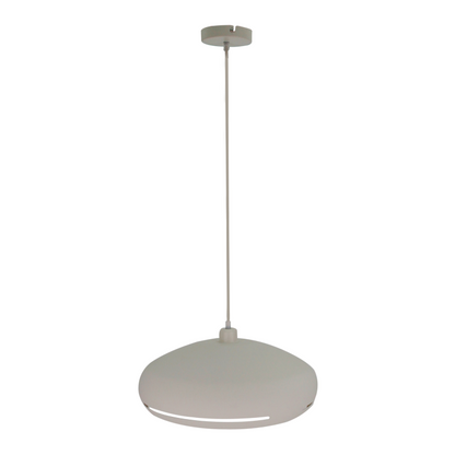 De crèmekleurige hanglamp Striscia voegt een moderne touch toe aan je interieur. Perfect voor een sfeervolle eetkamer.