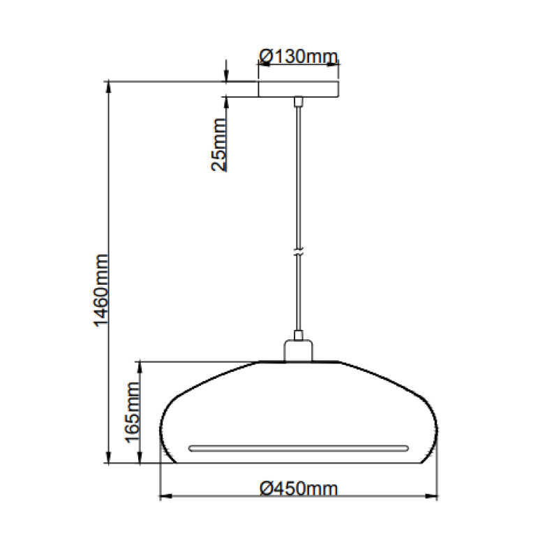 Deze crèmekleurige hanglamp uit de Striscia serie voegt een moderne touch toe aan je interieur.