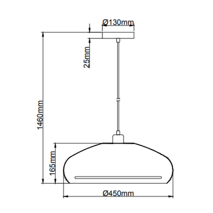 Deze crèmekleurige hanglamp uit de Striscia serie voegt een moderne touch toe aan je interieur.