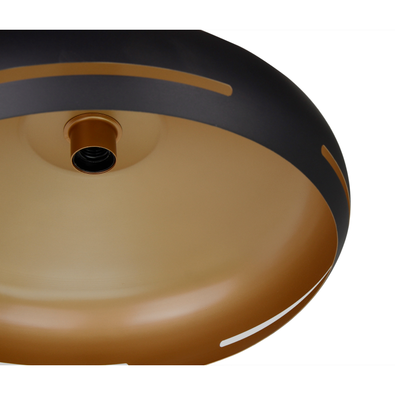 Deze zwarte plafondlamp uit de Striscia Serie heeft een modern design. Perfect voor het creëren van een eigentijdse sfeer.