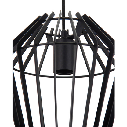 De zwarte Tavola hanglamp in modern design voegt een vleugje elegantie toe aan je ruimte. Perfect voor boven de eettafel.