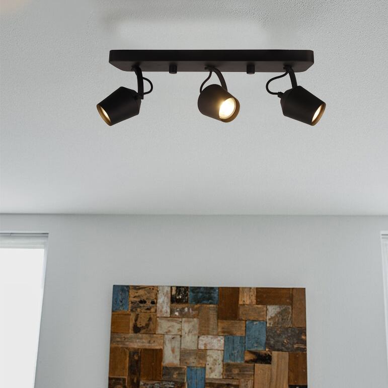 De zwarte Tavola plafondlamp voegt een moderne touch toe aan jouw interieur.