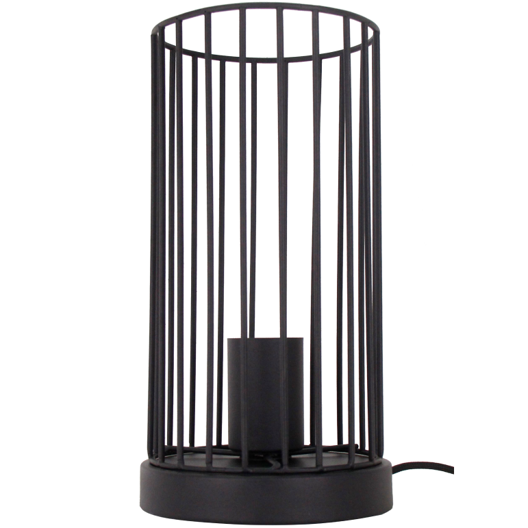Deze zwarte Tavola tafellamp heeft een industrieel karakter en is perfect voor een sfeervolle tafelverlichting.