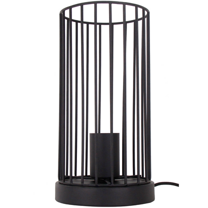 Deze zwarte Tavola tafellamp heeft een industrieel karakter en is perfect voor een sfeervolle tafelverlichting.