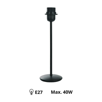 Deze zwarte lampenvoet van 29 cm voegt een moderne touch toe aan je interieur. Perfect voor elke stijlvolle lampenkap.