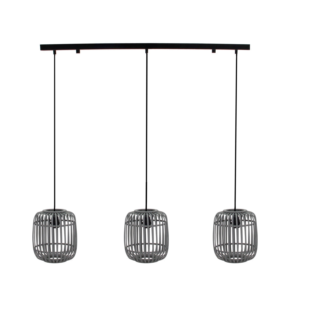 Deze moderne grijze hanglamp biedt een unieke textuur en sfeervolle uitstraling. Perfect voor een eigentijdse inrichting.