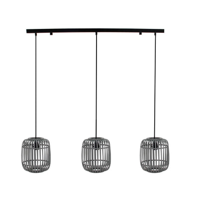 Deze moderne grijze hanglamp biedt een unieke textuur en sfeervolle uitstraling. Perfect voor een eigentijdse inrichting.