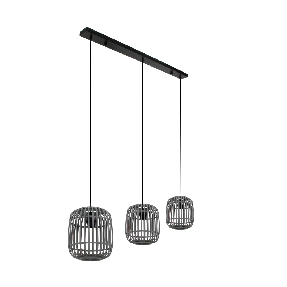 Detail van de grijze Woven hanglamp met een modern en verfijnd ontwerp. Perfect voor een eigentijdse sfeer in uw interieur.