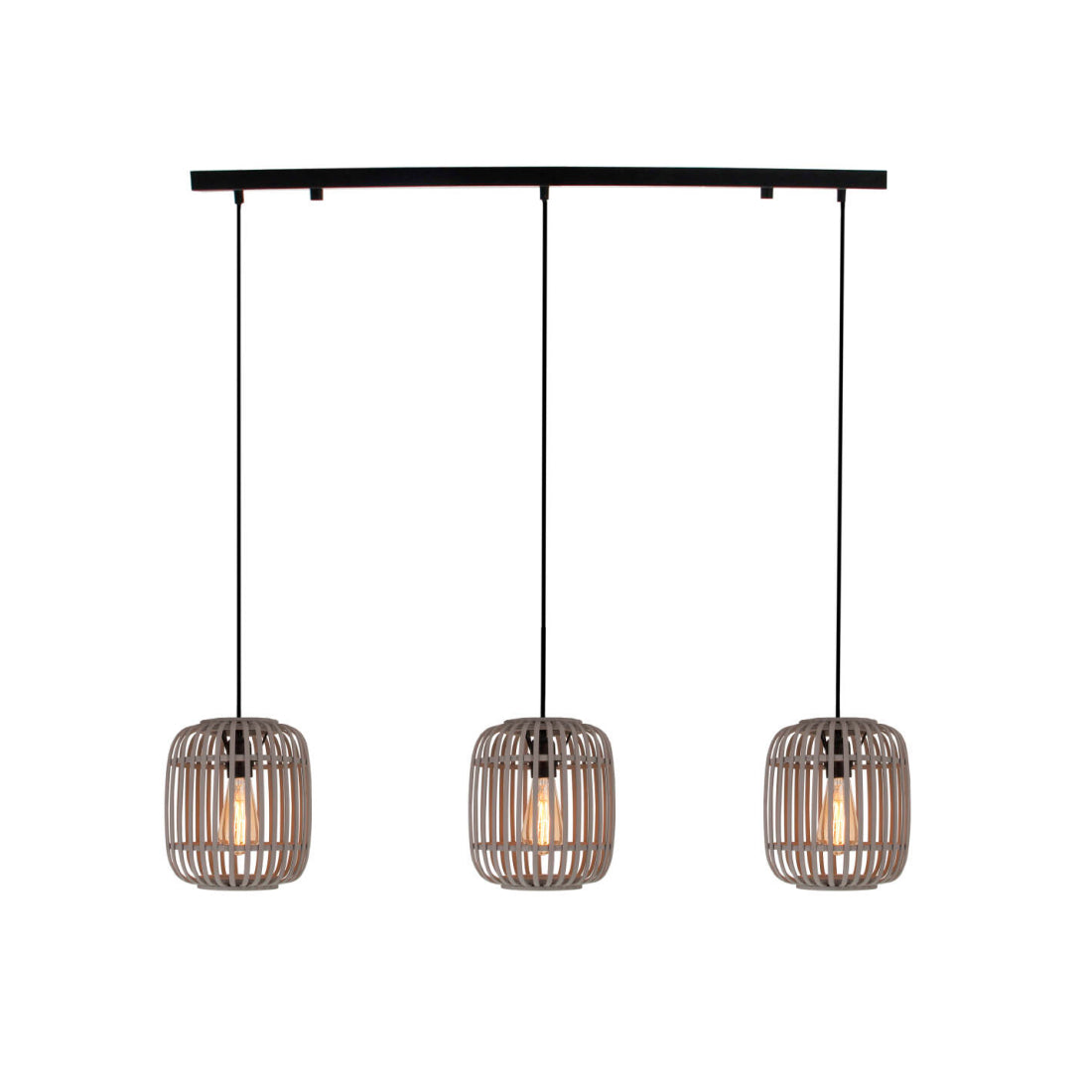 Deze moderne grijze hanglamp uit de Woven serie voegt een sfeervolle touch toe aan je interieur.