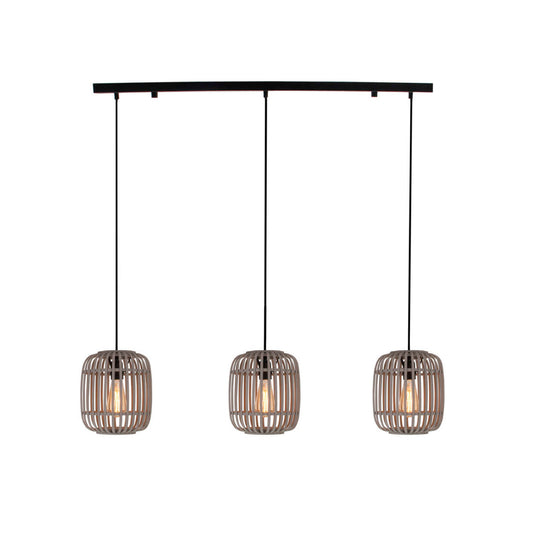 Deze moderne grijze hanglamp uit de Woven serie voegt een sfeervolle touch toe aan je interieur.