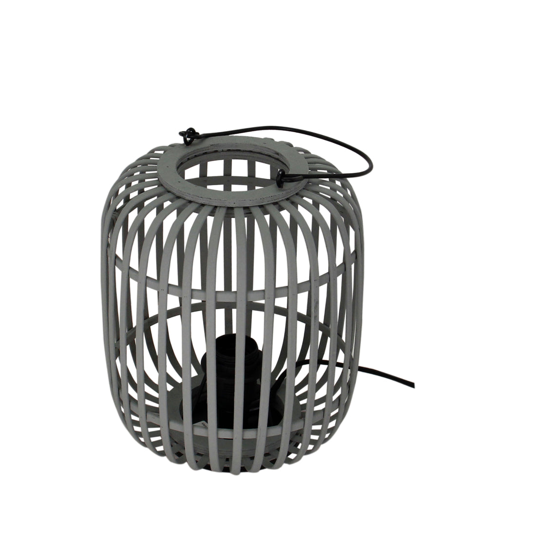De grijze Woven tafellamp heeft een uniek, geweven ontwerp. Perfect voor een moderne uitstraling in elk interieur.