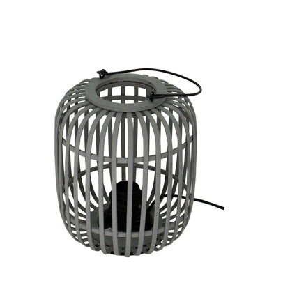 De grijze Woven tafellamp heeft een uniek, geweven ontwerp. Perfect voor een moderne uitstraling in elk interieur.