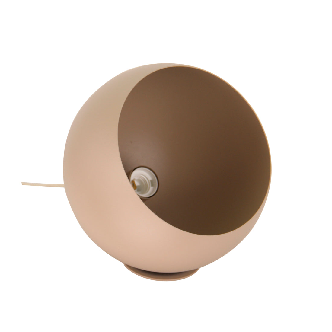 De crème tafellamp Occhio heeft een moderne uitstraling. Perfect voor een sfeervolle toevoeging aan jouw interieur.