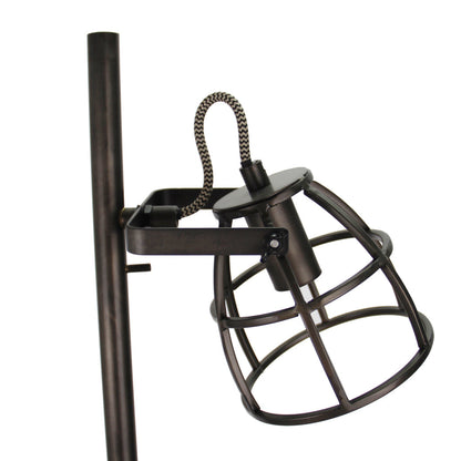 De zwarte Chericoni Aperto vloerlamp met drie verstelbare spots biedt veelzijdige verlichting.