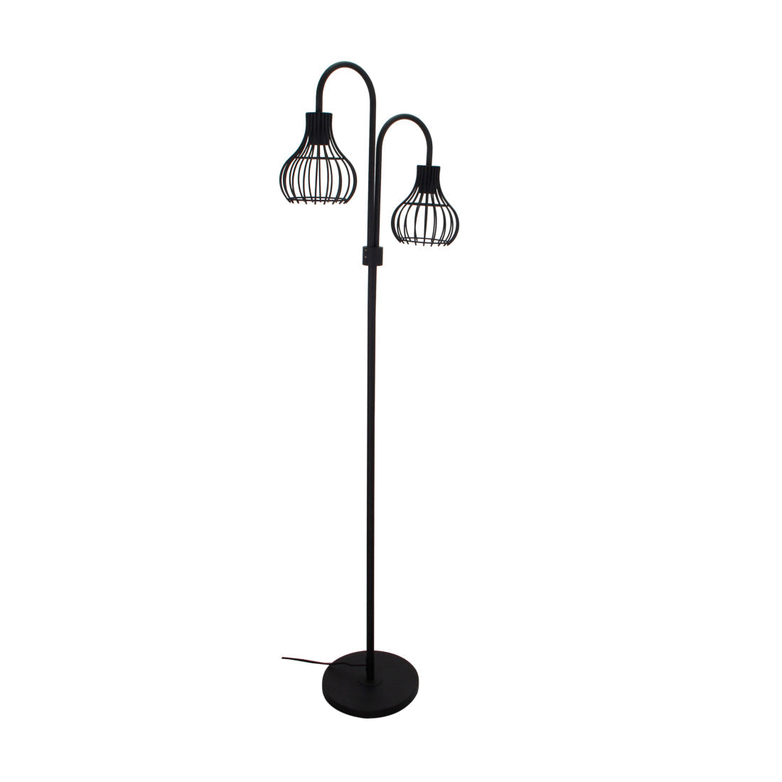 De zwarte Goccia vloerlamp geeft een moderne uitstraling aan je interieur. Perfect voor sfeervol licht in elke hoek.