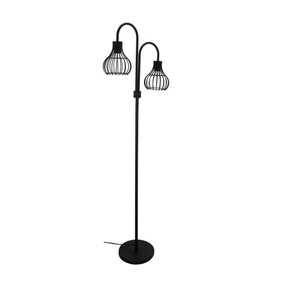 De zwarte Goccia vloerlamp geeft een moderne uitstraling aan je interieur. Perfect voor sfeervol licht in elke hoek.