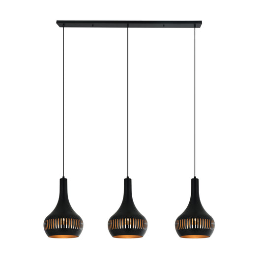 Moderne zwarte Canna hanglamp van metaal voor een strakke uitstraling. Perfect om elke ruimte een eigentijdse touch te geven.