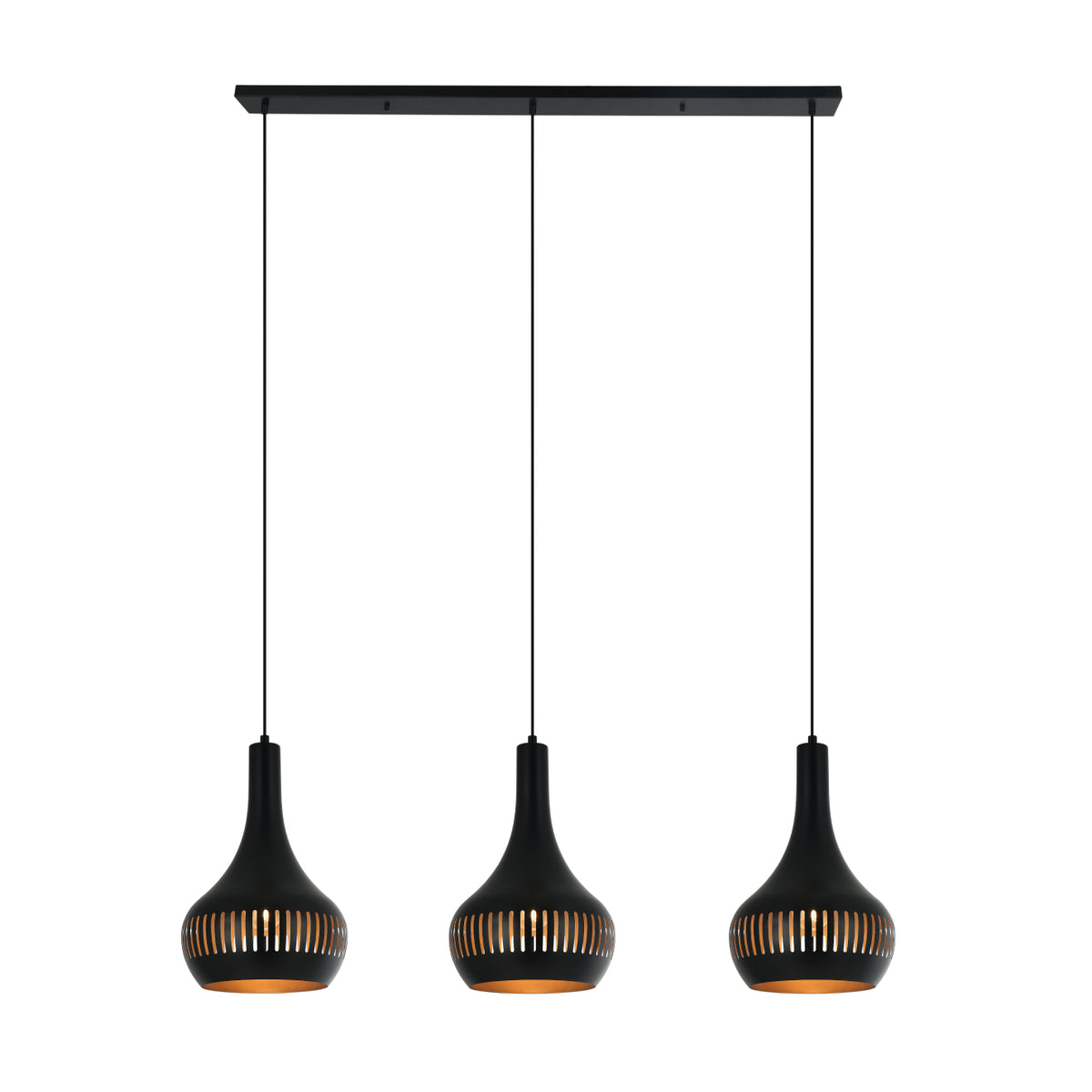 Moderne zwarte Canna hanglamp van metaal voor een strakke uitstraling. Perfect om elke ruimte een eigentijdse touch te geven.