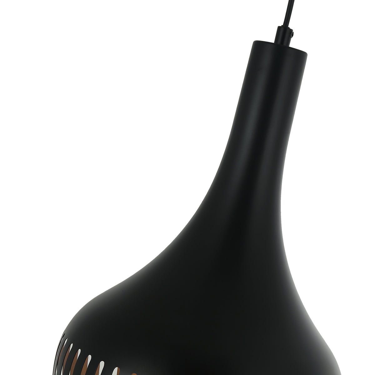 Moderne hanglamp Canna in stijlvol zwart metaal. Perfect voor een eigentijdse uitstraling in jouw interieur.