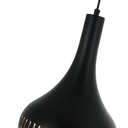 Moderne hanglamp Canna in stijlvol zwart metaal. Perfect voor een eigentijdse uitstraling in jouw interieur.