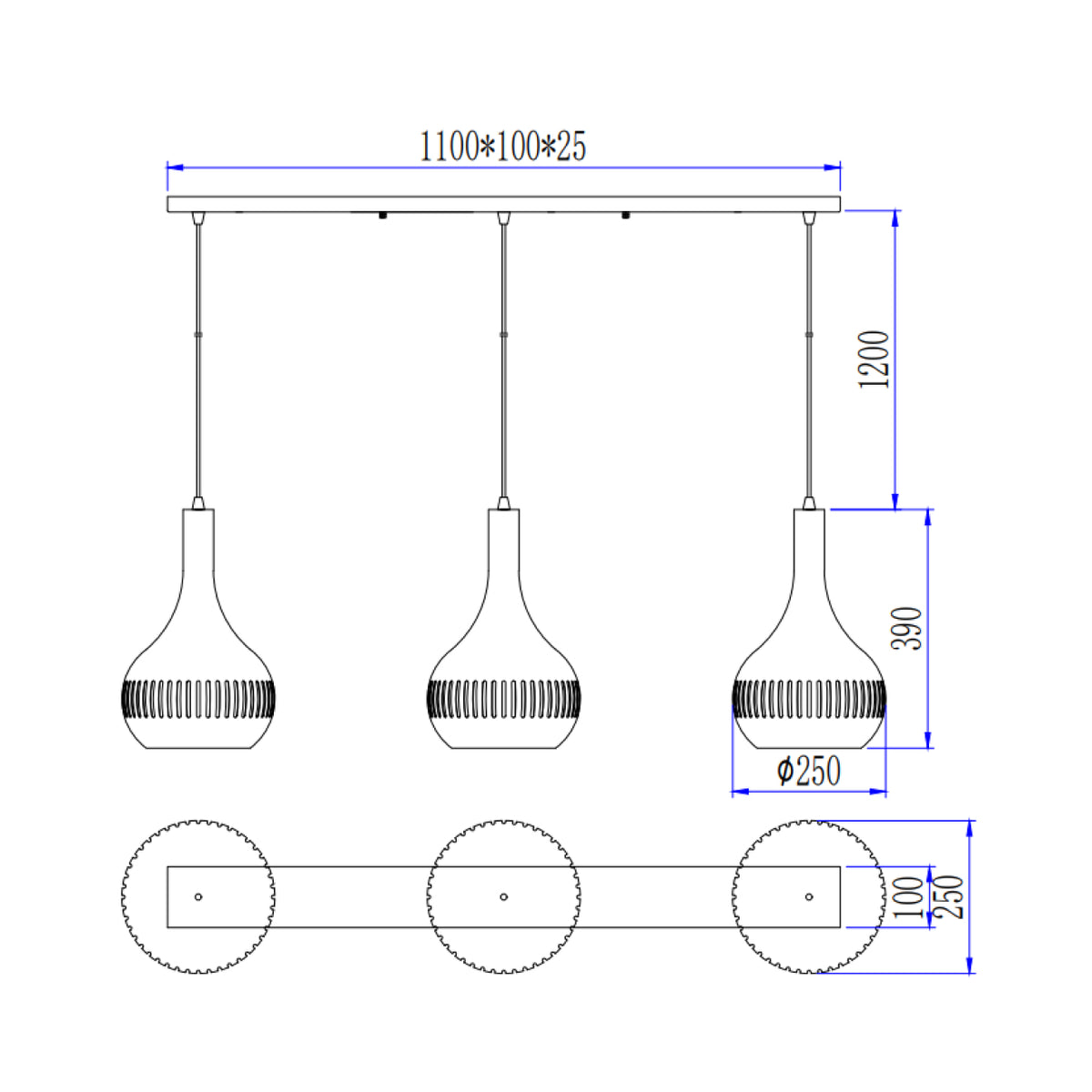 Met zijn strakke zwarte ontwerp voegt de Canna hanglamp een moderne touch toe aan elke ruimte.