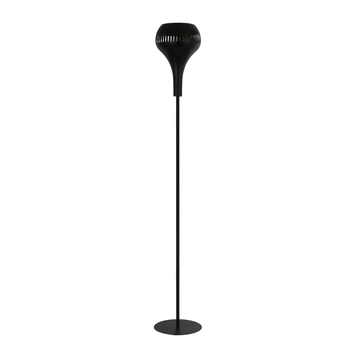 Met zijn strakke zwarte ontwerp voegt de Canna vloerlamp een moderne touch toe aan je interieur. Perfect voor elke ruimte.