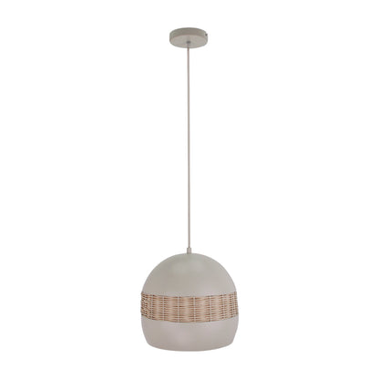 De crème Caserta hanglamp heeft een landelijke uitstraling die charme toevoegt aan elke ruimte. Perfect voor een warme sfeer.