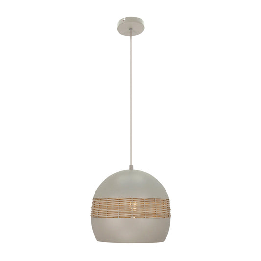 De crèmekleurige hanglamp Caserta geeft een warme, landelijke sfeer aan je interieur. Perfect voor boven de eettafel.