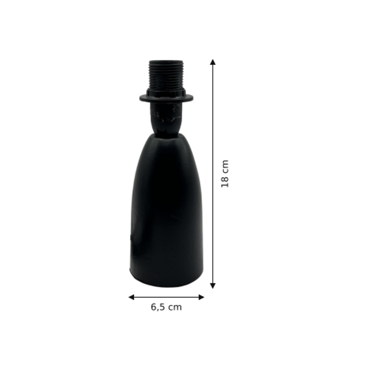 De zwarte Comico lampenvoet in Scandinavisch design brengt een eigentijdse touch in je interieur. Perfect voor elke ruimte.