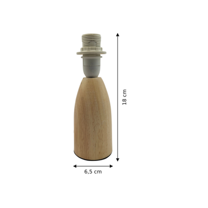 De Comico lampenvoet in naturel hout past perfect in een modern interieur. Een prachtige basis voor stijlvol licht.