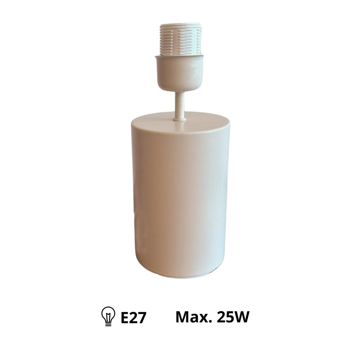 De crèmekleurige lampenvoet uit de Lagos-serie straalt moderniteit uit. Perfect voor een eigentijdse inrichting.