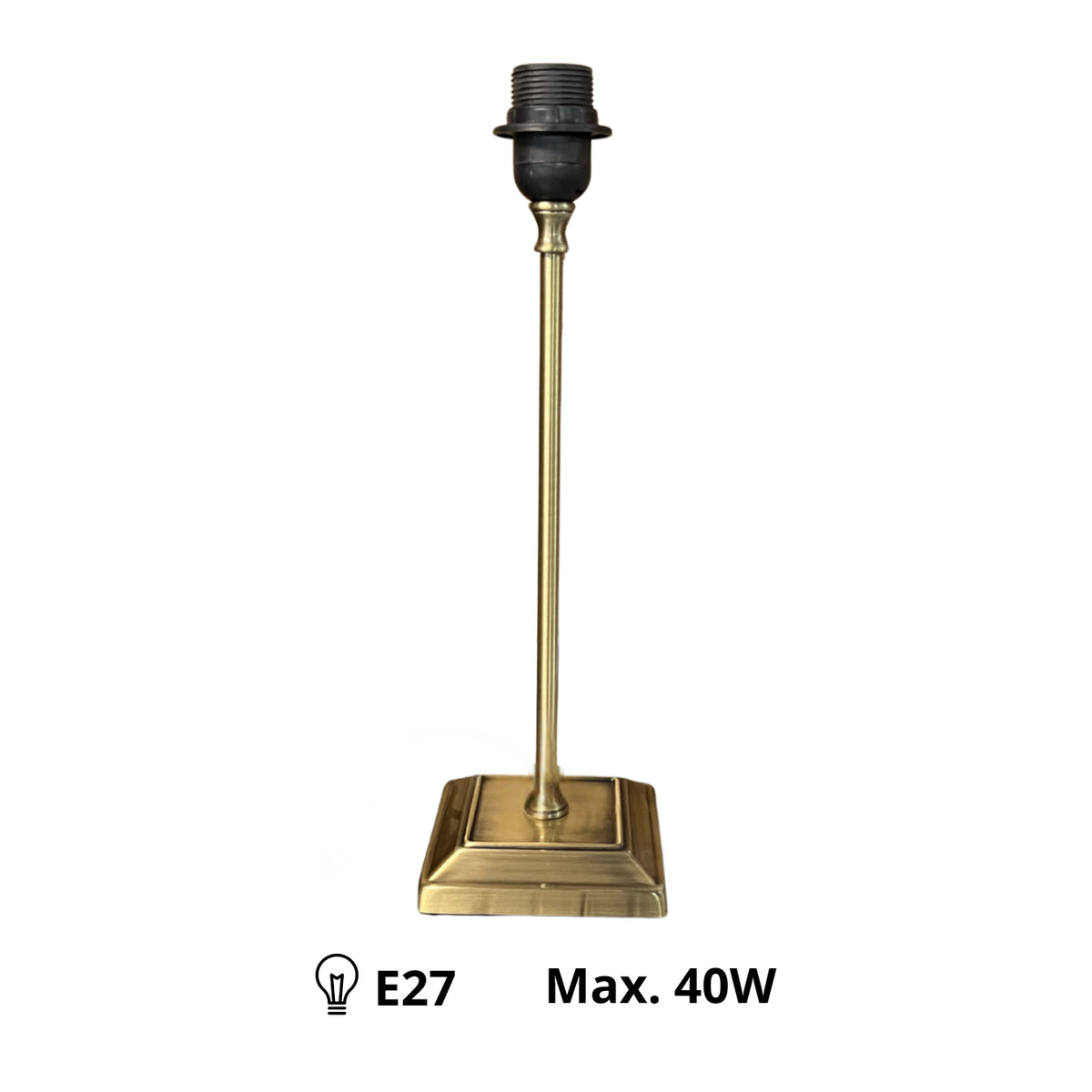 Deze bronzen lampenvoet uit de T-80 serie voegt een klassieke flair toe aan je interieur.