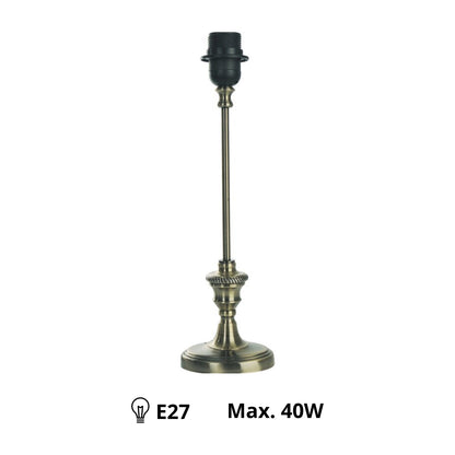 Elegante lampenvoet in brons met een klassieke uitstraling. Perfect voor het creëren van een warme, sfeervolle ambiance.