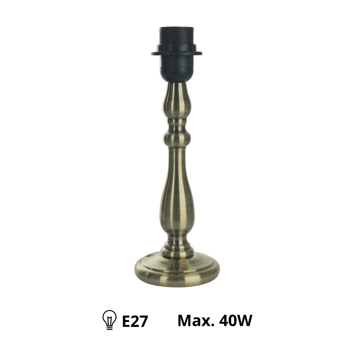 Bijzondere lampenvoet in brons met een elegante uitstraling. Perfect voor een sfeervolle afwerking in uw interieur.