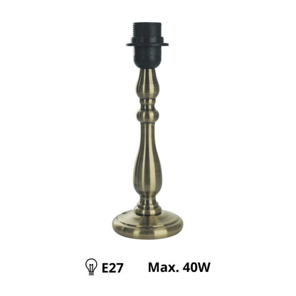 Bijzondere lampenvoet in brons met een elegante uitstraling. Perfect voor een sfeervolle afwerking in uw interieur.